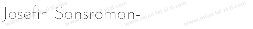 Josefin Sansroman字体转换